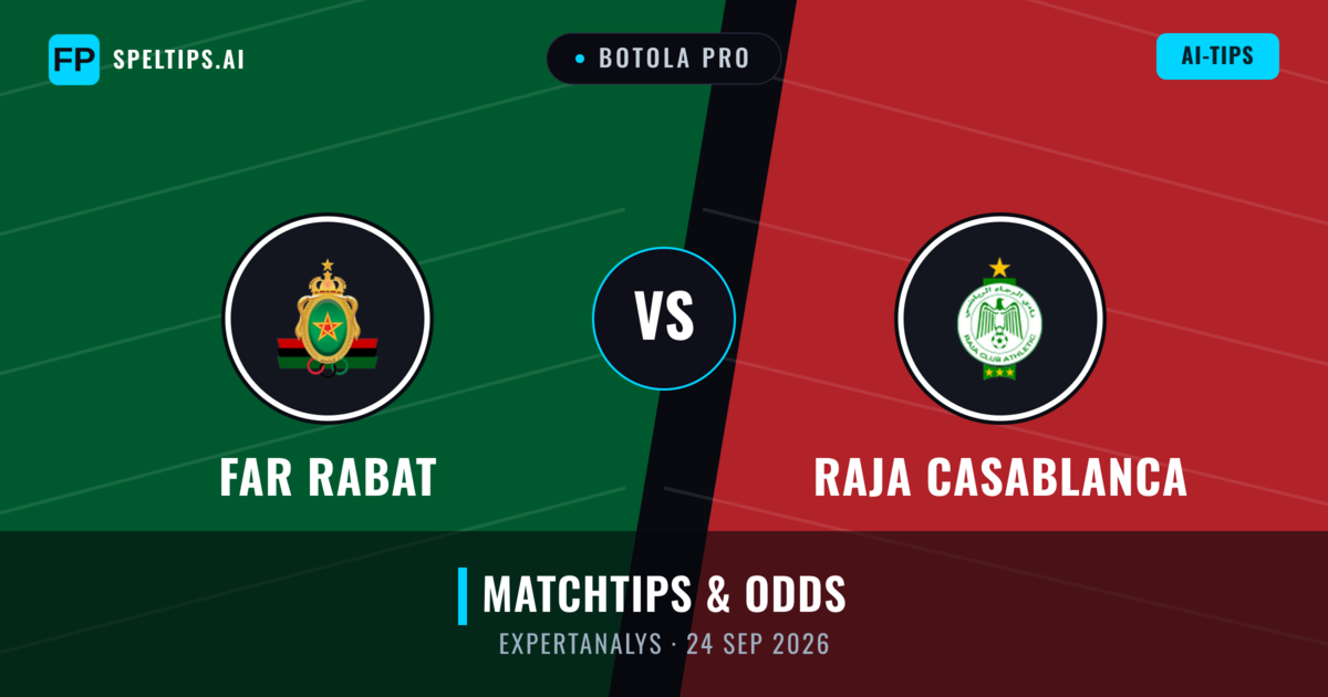 FAR Rabat vs Raja Casablanca — matchtips och förhandstitt