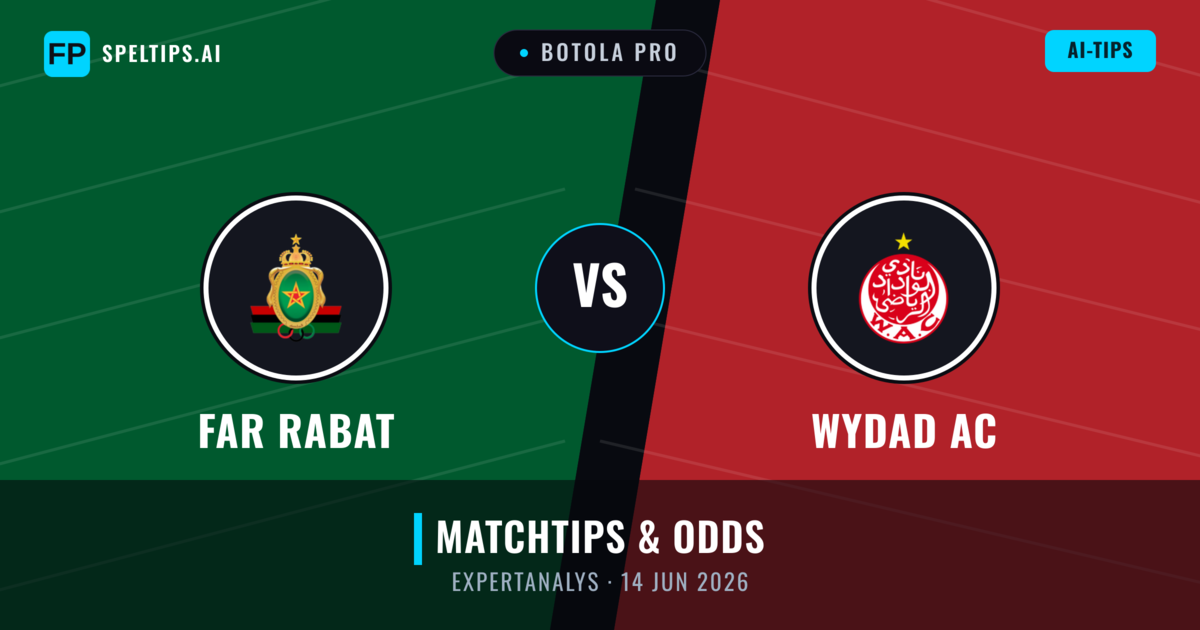 FAR Rabat vs Wydad AC — matchtips och förhandstitt