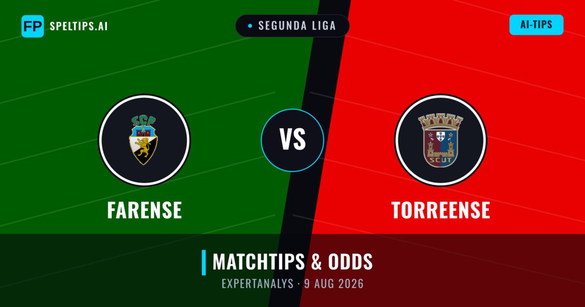 Farense vs Torreense — matchtips och förhandstitt