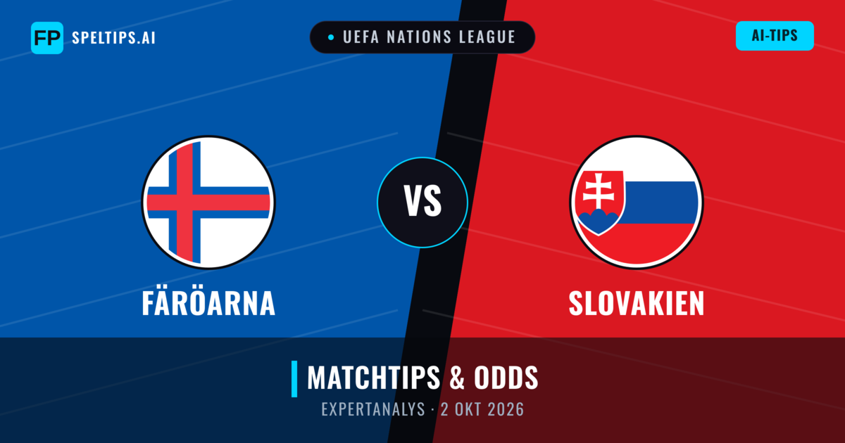 Färöarna vs Slovakien — matchtips och förhandstitt
