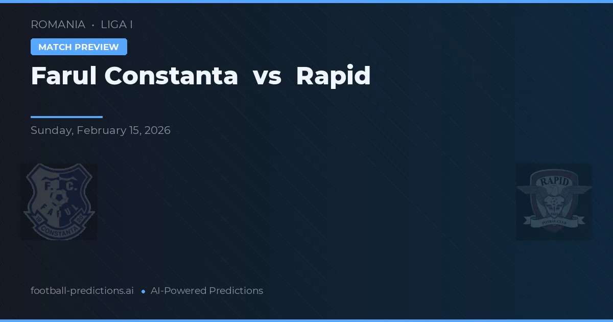 Farul Constanța vs Rapid — matchtips och förhandstitt