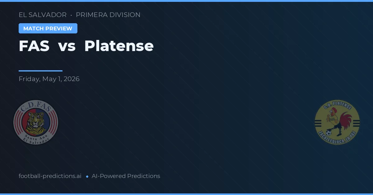 FAS vs Platense — matchtips och förhandstitt