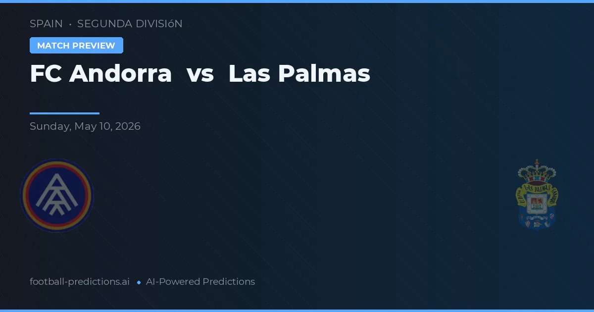 FC Andorra vs Las Palmas — matchtips och förhandstitt
