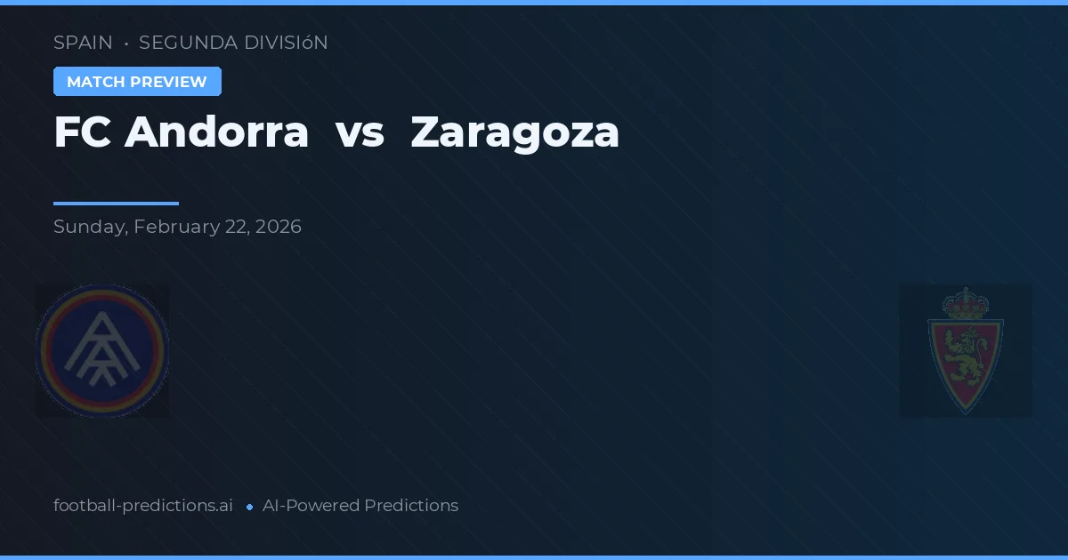 FC Andorra vs Zaragoza — matchtips och förhandstitt