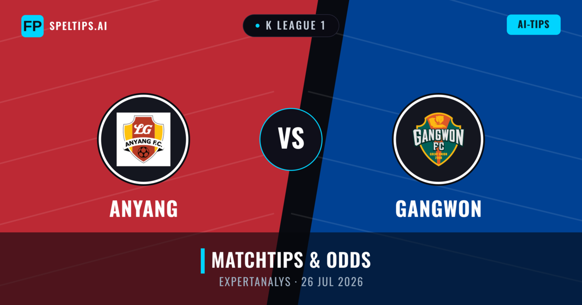 Anyang vs Gangwon — matchtips och förhandstitt