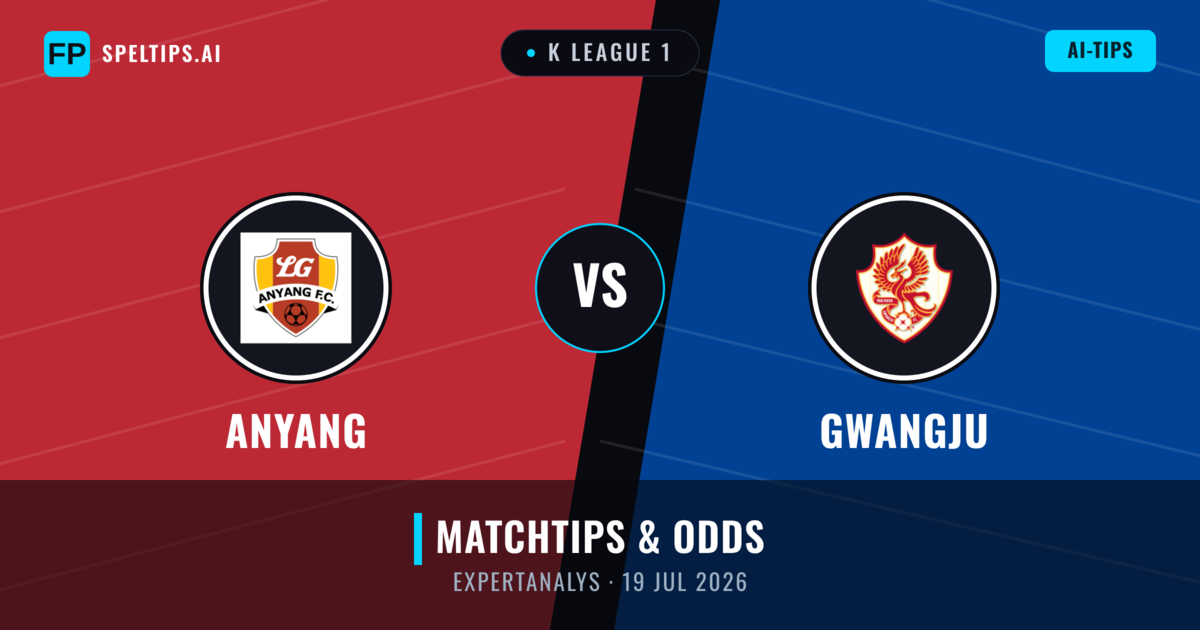 Anyang vs Gwangju — matchtips och förhandstitt
