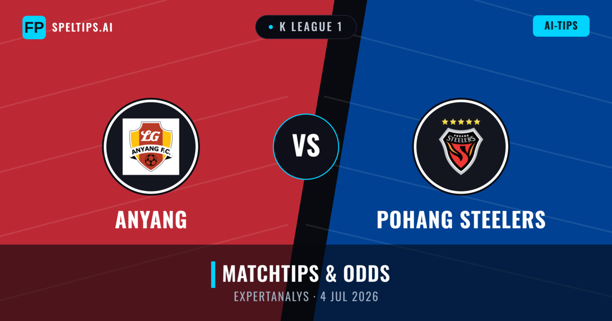 Anyang vs Pohang Steelers — matchtips och förhandstitt