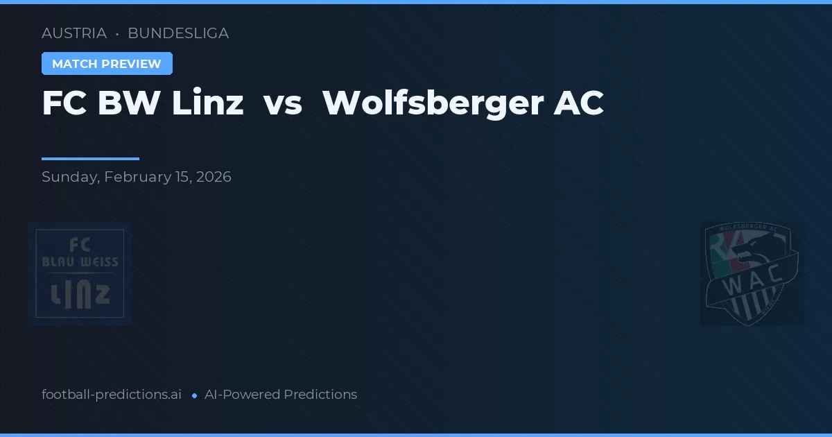 FC Linz vs Wolfsberger AC — matchtips och förhandstitt