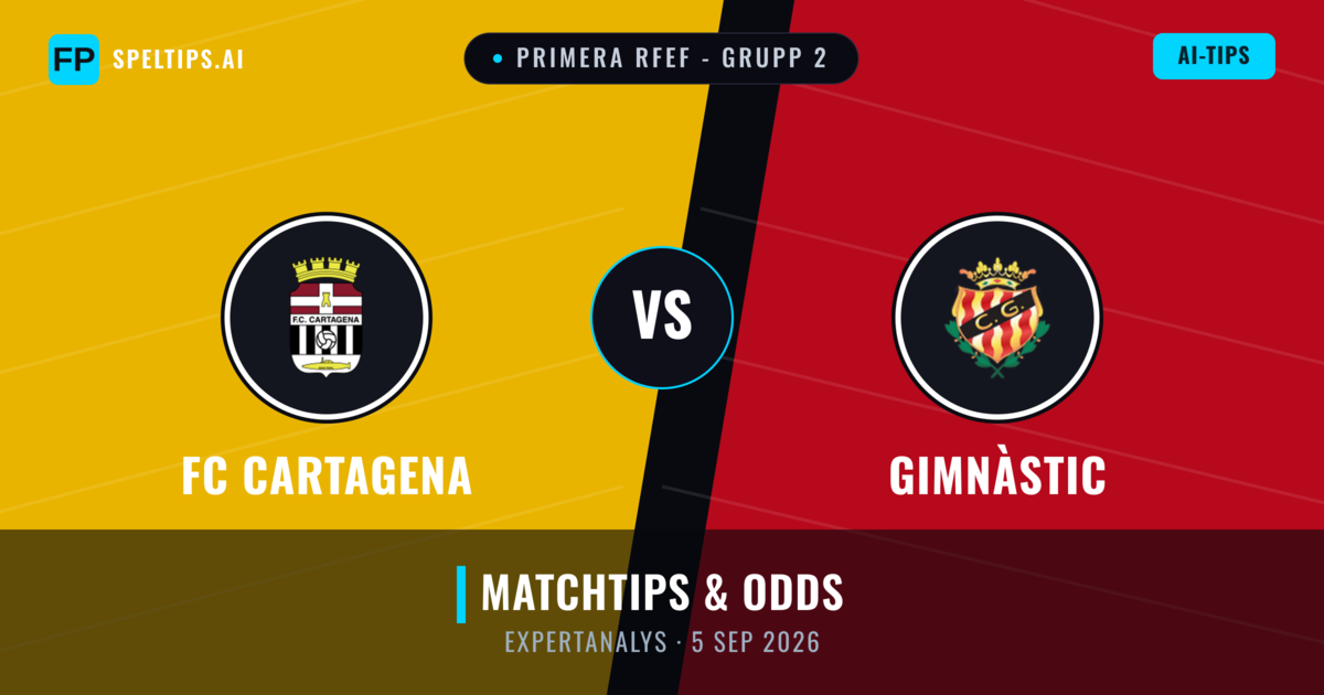 FC Cartagena vs Gimnàstic — matchtips och förhandstitt