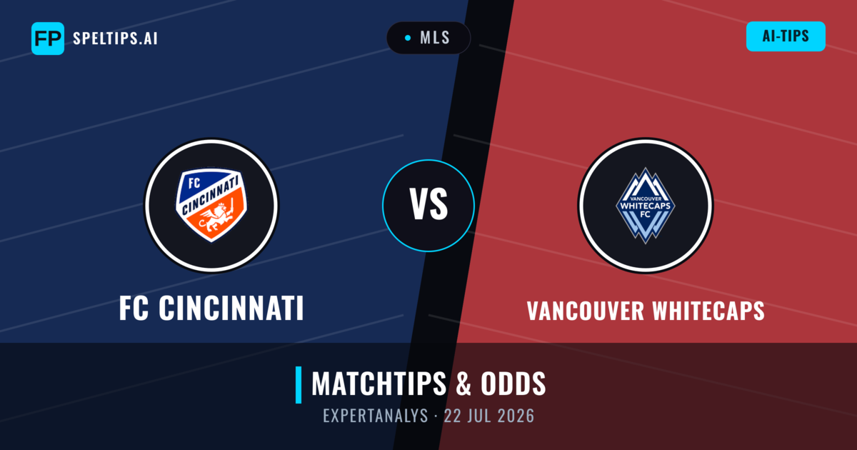 FC Cincinnati vs Vancouver Whitecaps — matchtips och förhandstitt