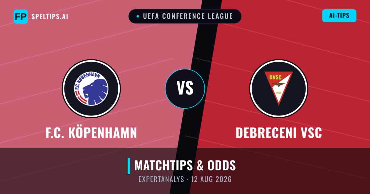 F.C. Köpenhamn vs Debreceni VSC — matchtips och förhandstitt