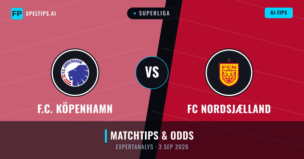 F.C. Köpenhamn vs FC Nordsjælland — matchtips och förhandstitt