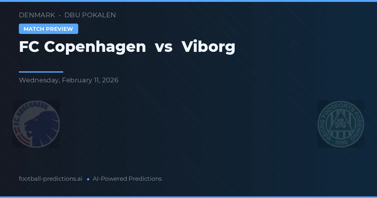 F.C. Köpenhamn vs Viborg FF — matchtips och förhandstitt