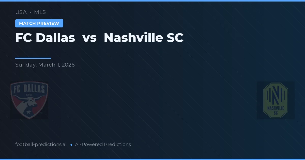 FC Dallas vs Nashville SC — matchtips och förhandstitt