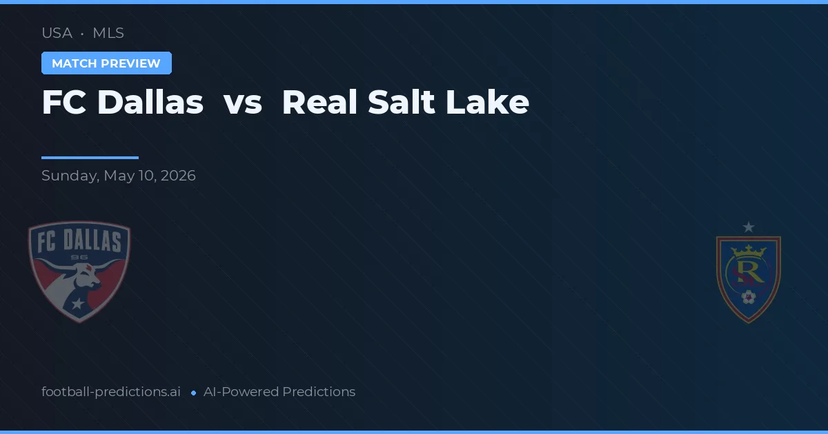 FC Dallas vs Real Salt Lake — matchtips och förhandstitt