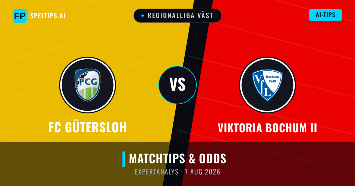 FC Gütersloh vs Viktoria Bochum II — matchtips och förhandstitt