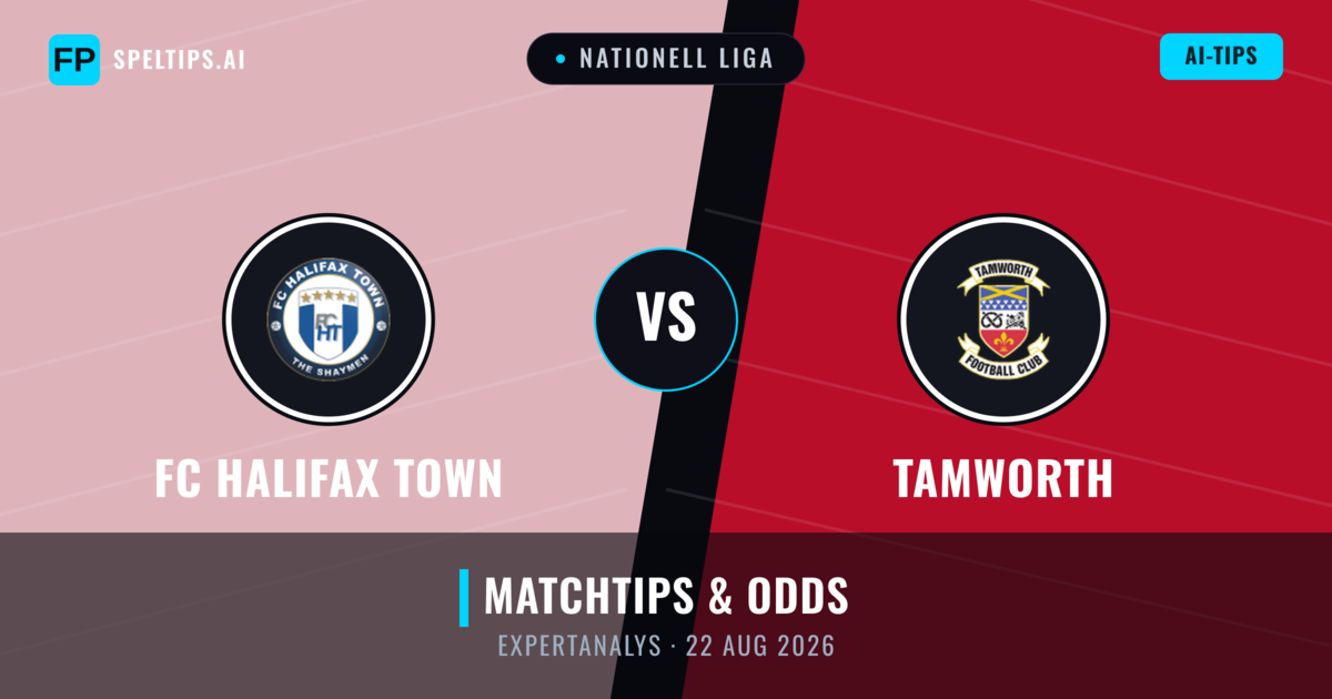 FC Halifax Town vs Tamworth — matchtips och förhandstitt