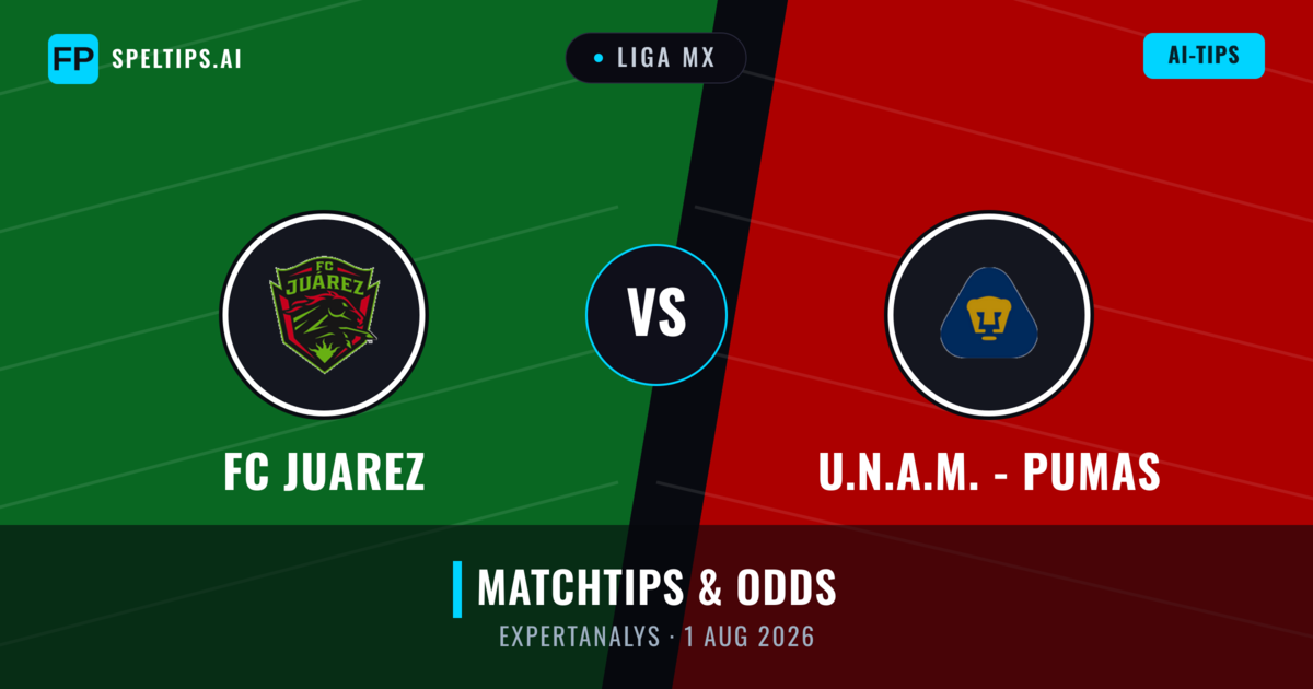 FC Juarez vs U.N.A.M. - Pumas — matchtips och förhandstitt