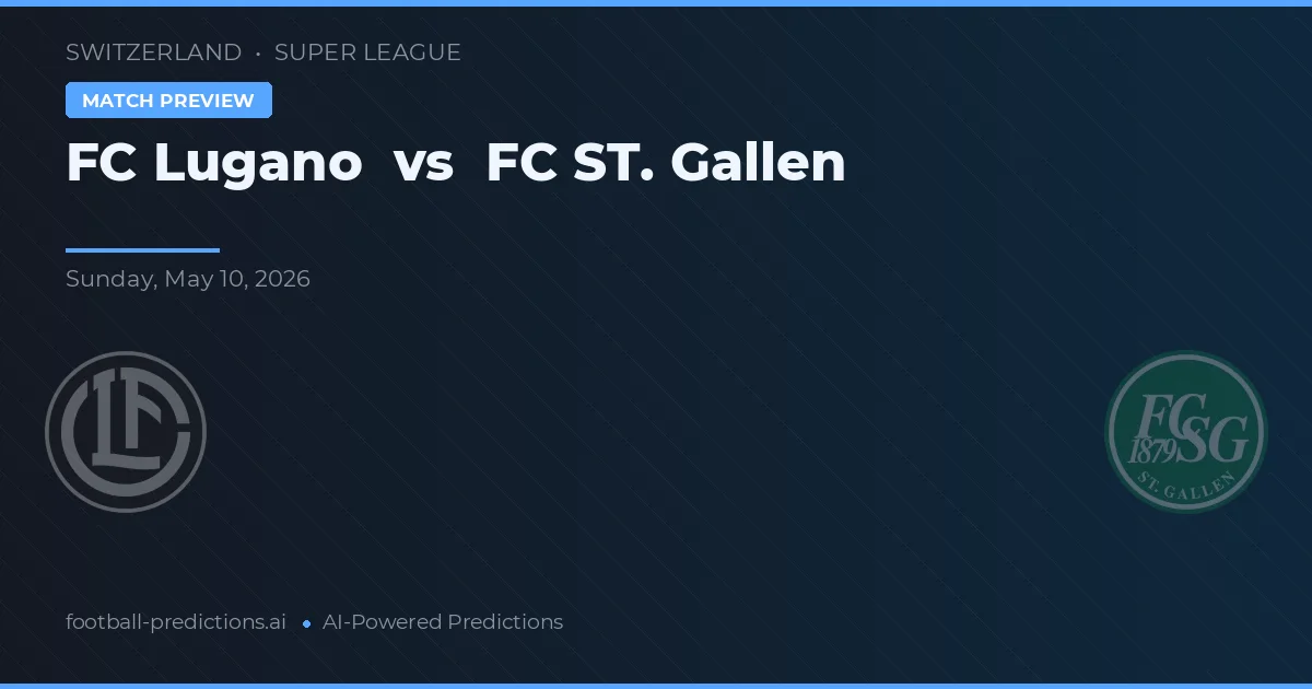 FC Lugano vs FC St. Gallen — matchtips och förhandstitt