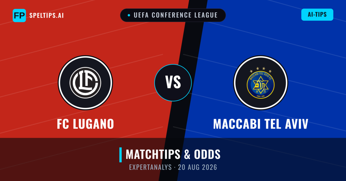 FC Lugano vs Maccabi Tel Aviv — matchtips och förhandstitt