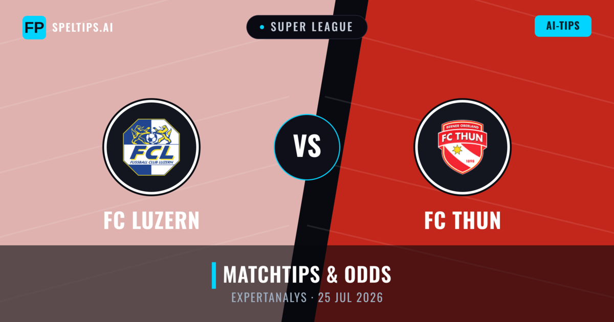 FC Luzern vs FC Thun — matchtips och förhandstitt
