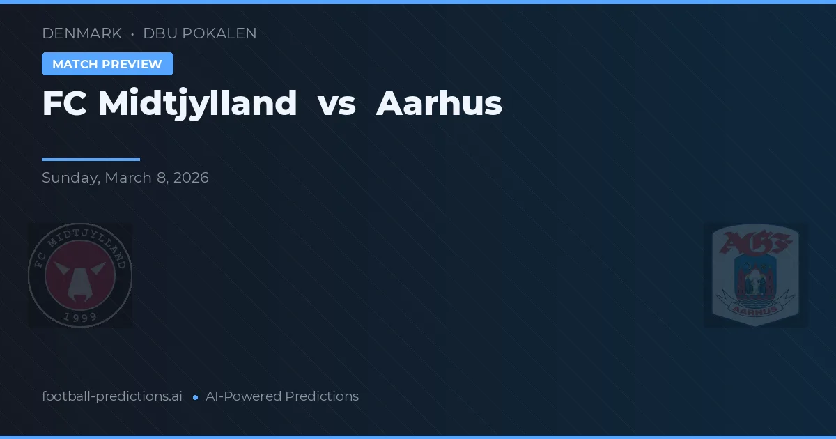FC Midtjylland vs Aarhus Gymnastikforening — matchtips och förhandstitt