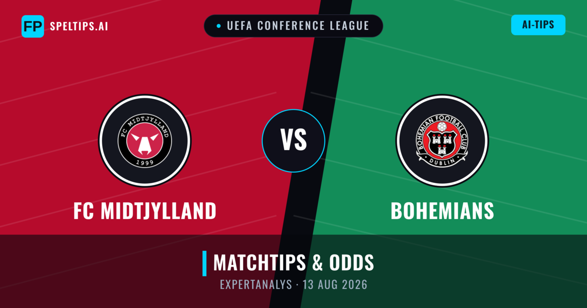 FC Midtjylland vs Bohemians — matchtips och förhandstitt