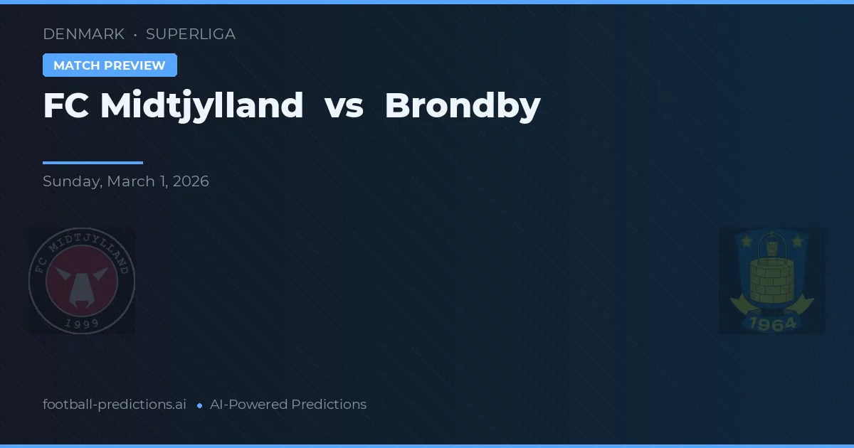 FC Midtjylland vs Brøndby — matchtips och förhandstitt