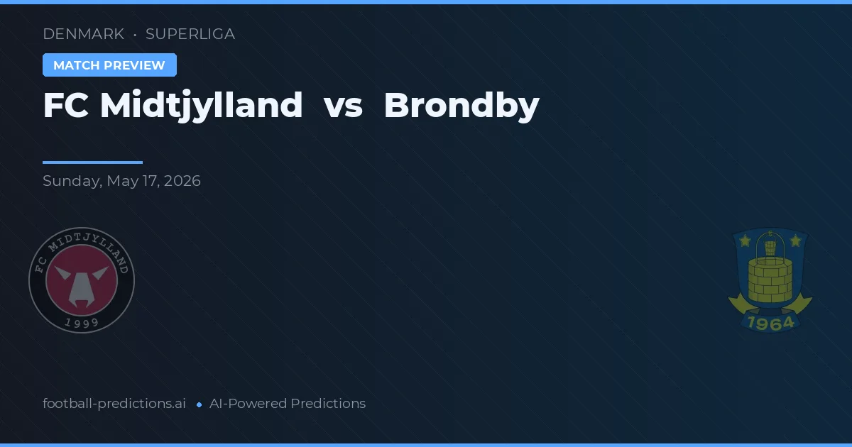 FC Midtjylland vs Brøndby — matchtips och förhandstitt
