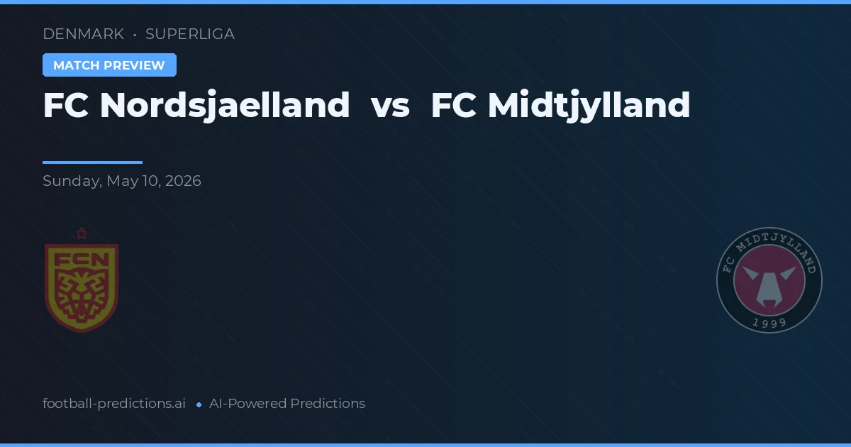 FC Nordsjælland vs FC Midtjylland — matchtips och förhandstitt