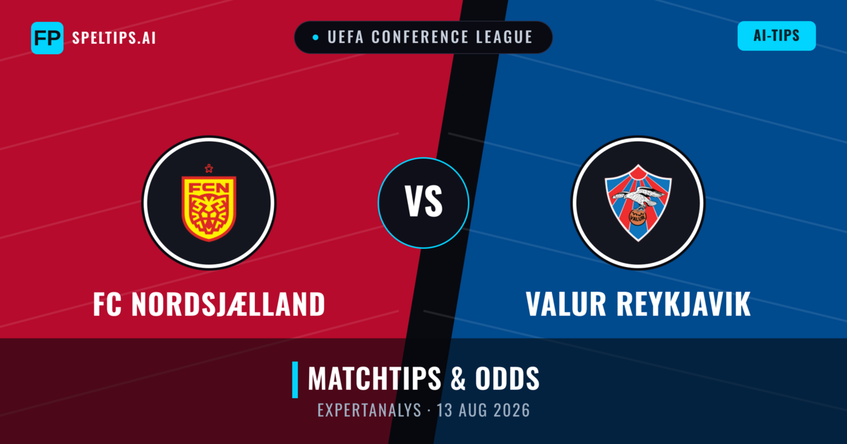 FC Nordsjælland vs Valur Reykjavik — matchtips och förhandstitt