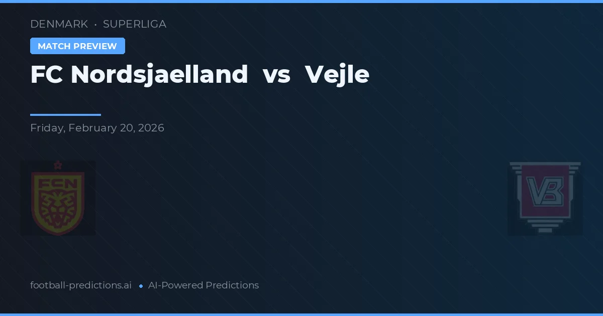 FC Nordsjælland vs Vejle BK — matchtips och förhandstitt