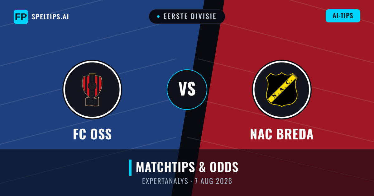 FC OSS vs NAC Breda — matchtips och förhandstitt