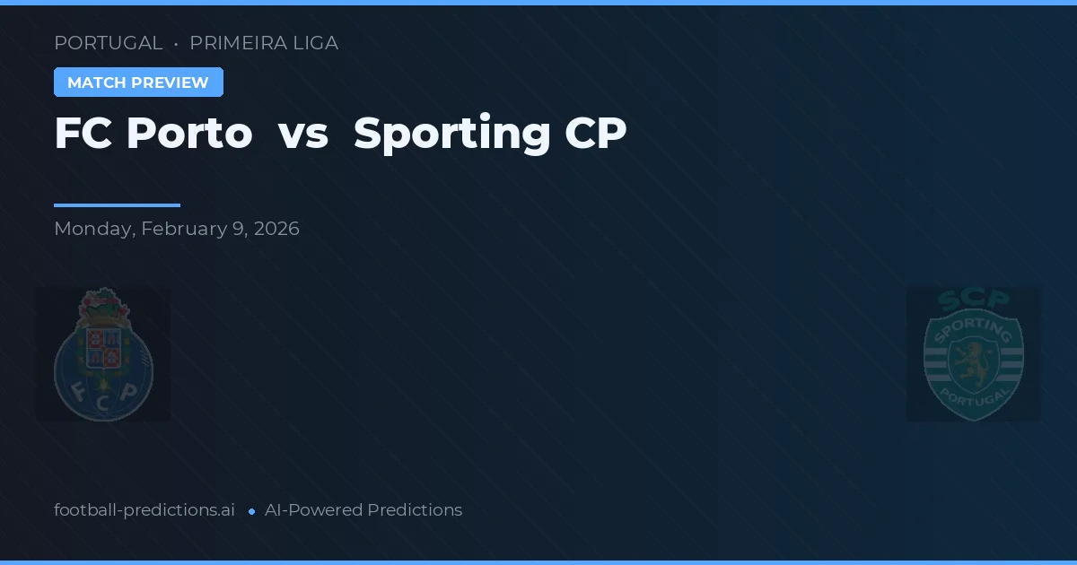 FC Porto vs Sporting CP — matchtips och förhandstitt