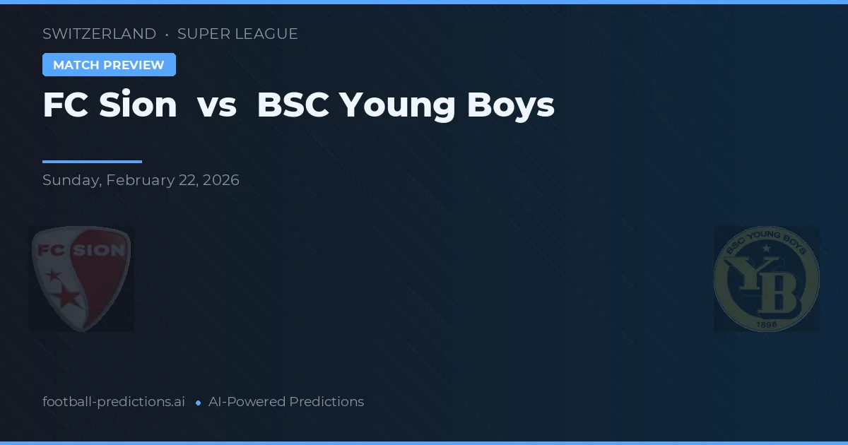 FC Sion vs BSC Young Boys — matchtips och förhandstitt