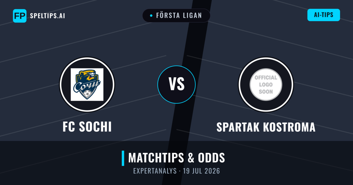 FC Sochi vs Spartak Kostroma — matchtips och förhandstitt