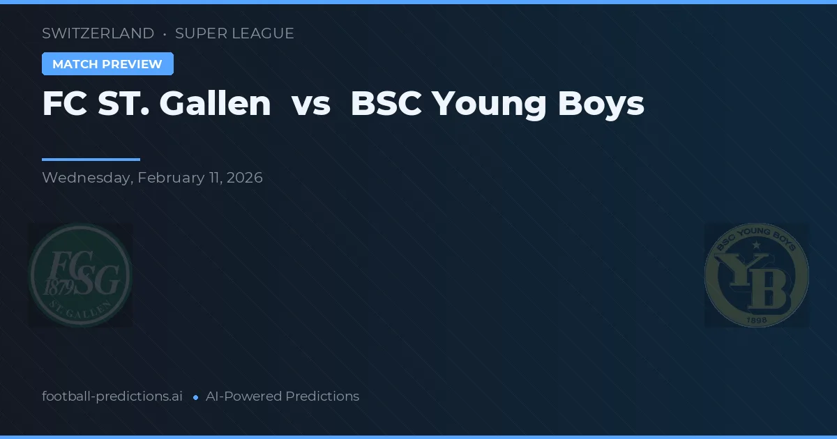 FC St. Gallen vs BSC Young Boys — matchtips och förhandstitt