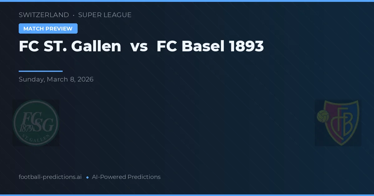 FC St. Gallen vs FC Basel — matchtips och förhandstitt
