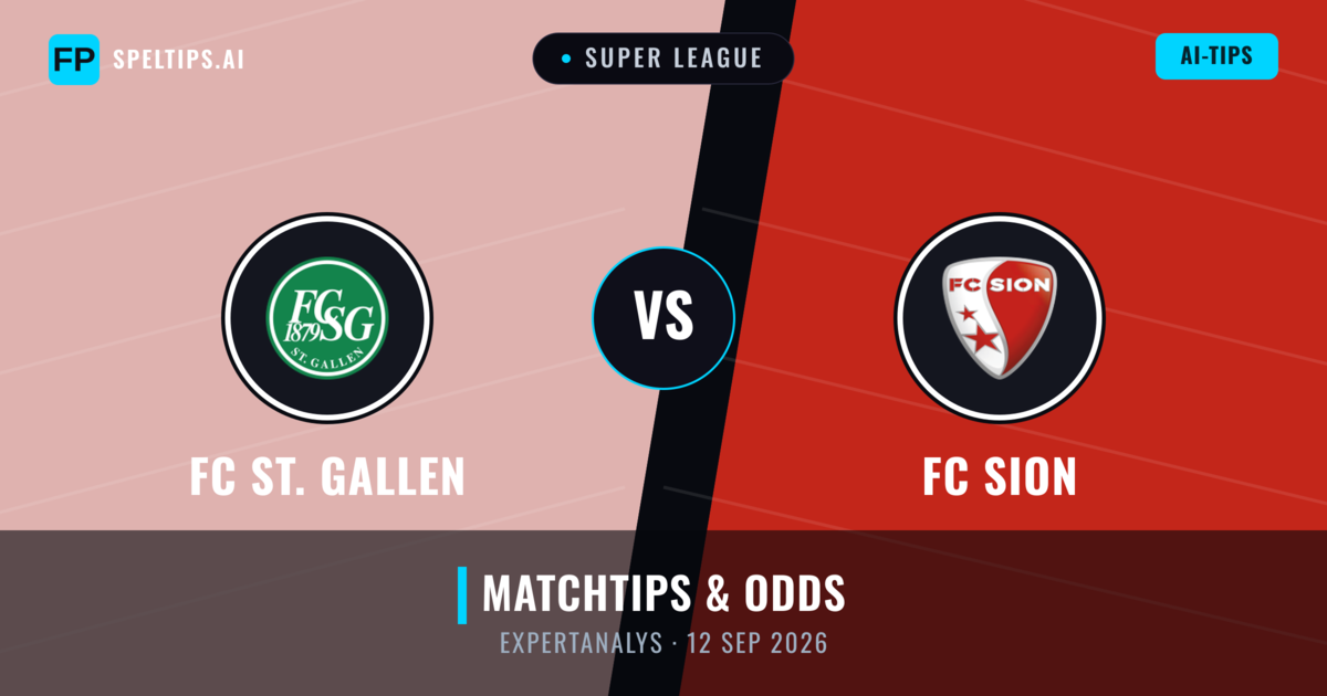 FC St. Gallen vs FC Sion — matchtips och förhandstitt