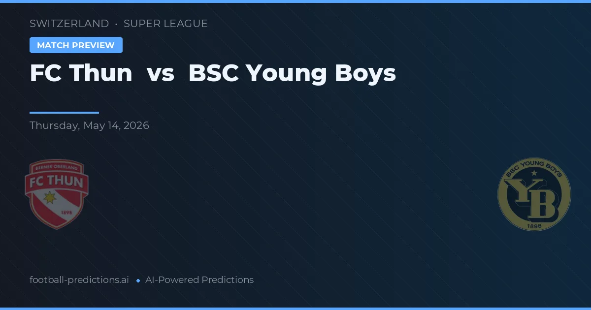 FC Thun vs BSC Young Boys — matchtips och förhandstitt