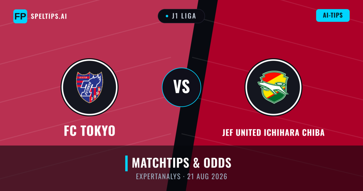 FC Tokyo vs JEF United Ichihara Chiba — matchtips och förhandstitt