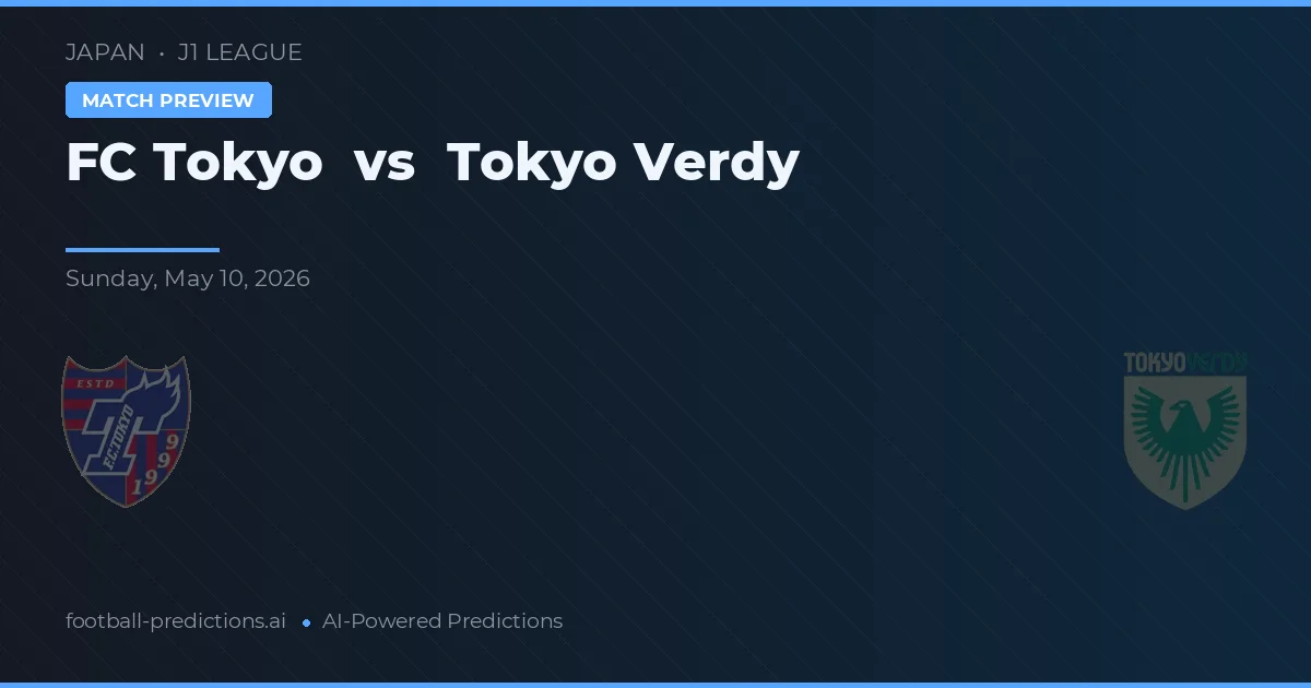 FC Tokyo vs Tokyo Verdy — matchtips och förhandstitt