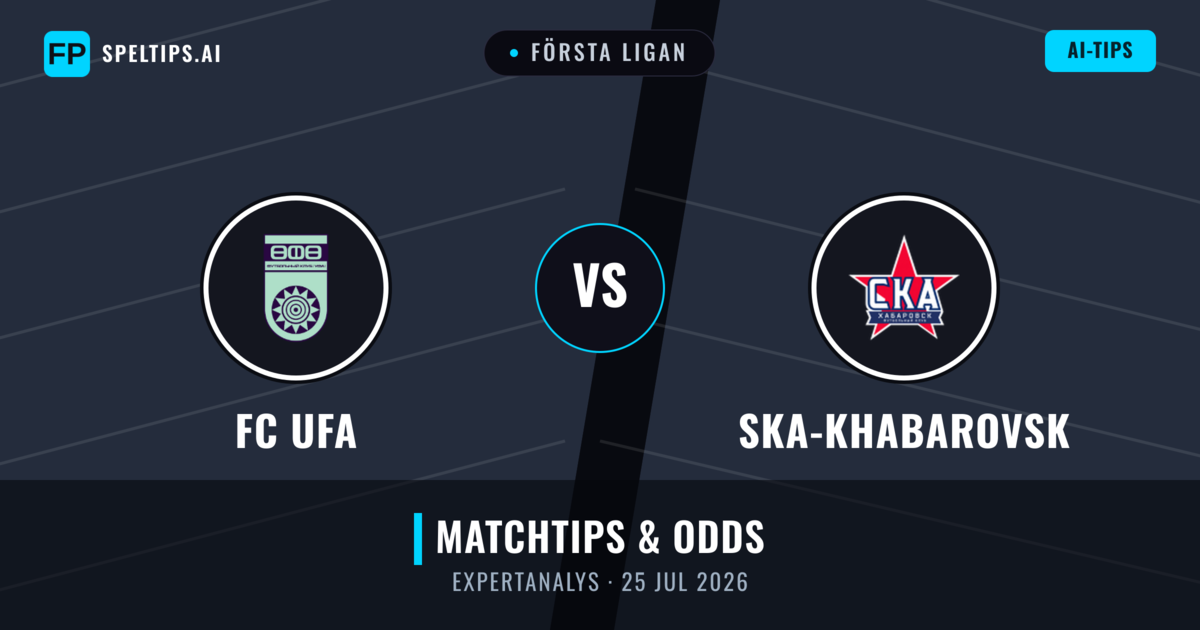 FC UFA vs Ska-khabarovsk — matchtips och förhandstitt