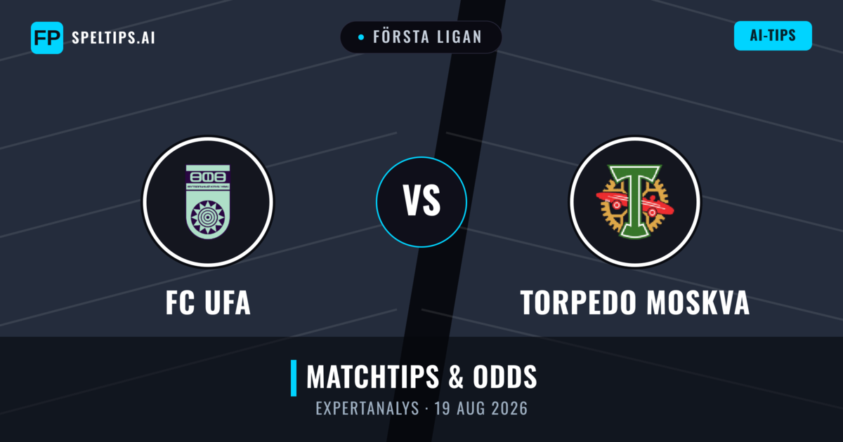 FC UFA vs Torpedo Moskva — matchtips och förhandstitt
