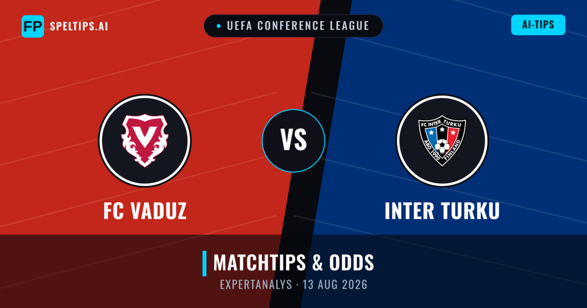 FC Vaduz vs Inter Turku — matchtips och förhandstitt