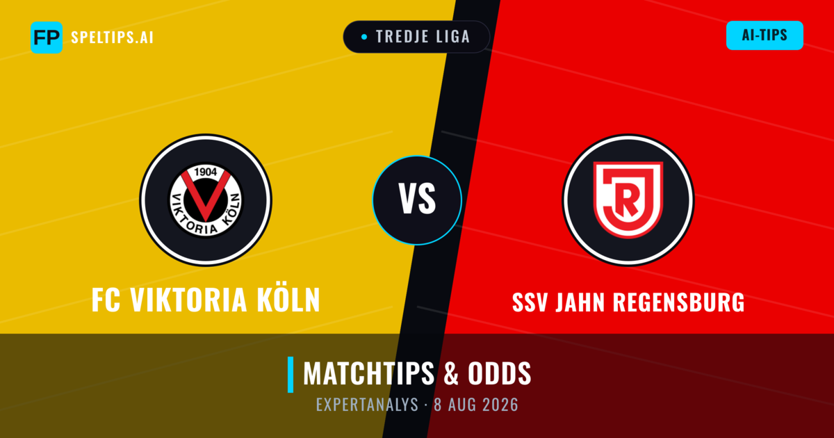 FC Viktoria Köln vs SSV Jahn Regensburg — matchtips och förhandstitt