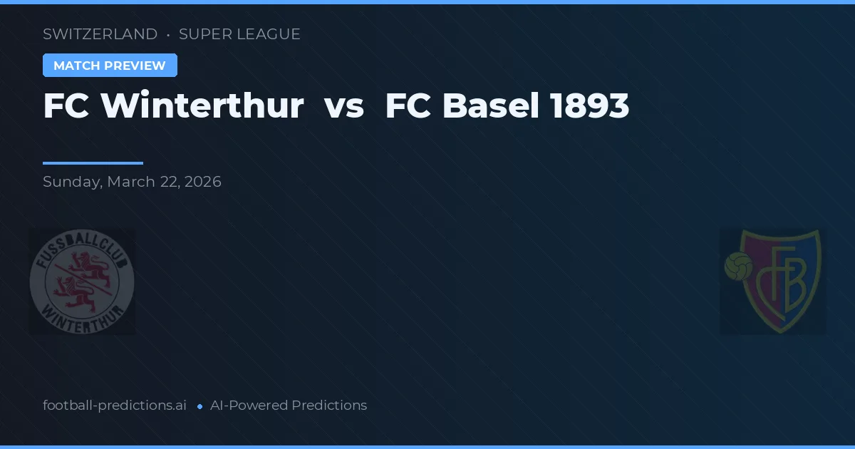 FC Winterthur vs FC Basel — matchtips och förhandstitt