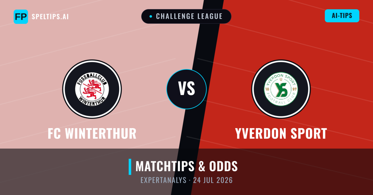 FC Winterthur vs Yverdon Sport — matchtips och förhandstitt