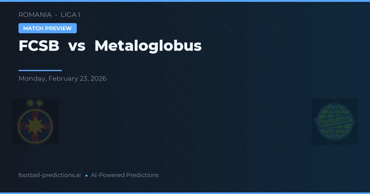 FCSB vs Metaloglobus — matchtips och förhandstitt