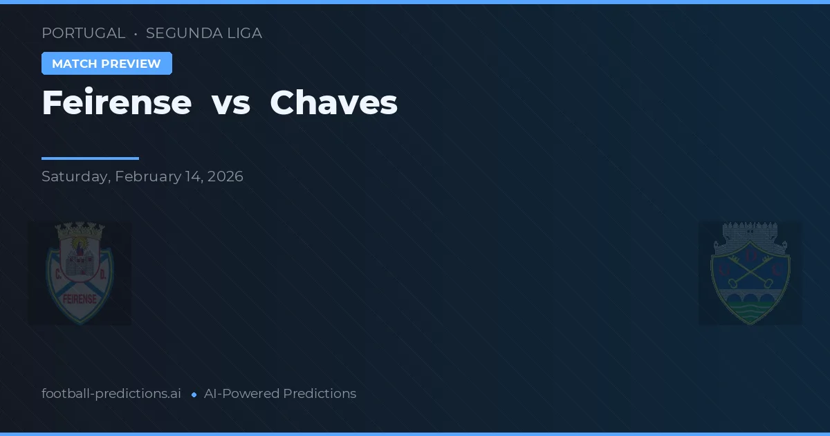Feirense vs Chaves — matchtips och förhandstitt